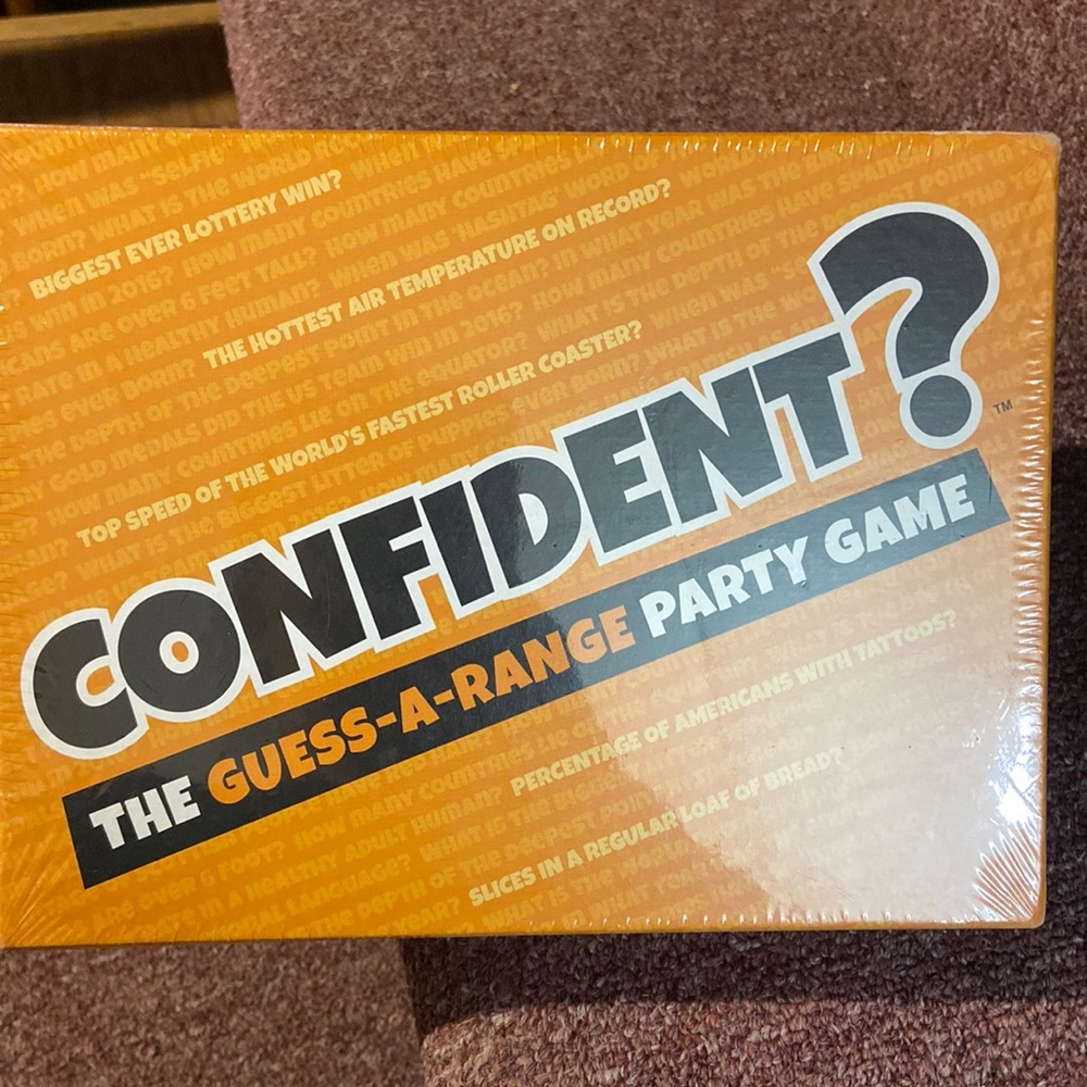 CONFIDENT • brand new • group game